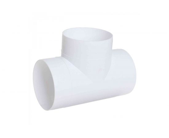 Тройник круглый пластмассовый Эвент 125 ТП 