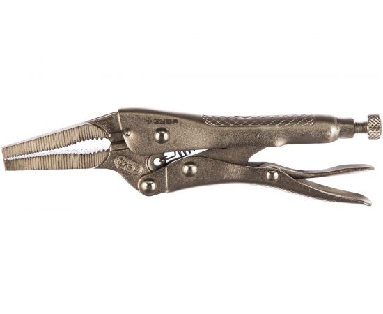 Ручной зажим Зубр Эксперт с удлиненными губками из кованой Cr-V стали для мест с ограниченным доступом 150 мм 22511-15 