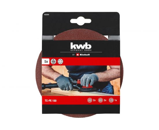 Набор шлифовальных дисков 150 мм KWB 492095 