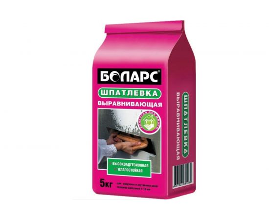 Шпатлевка выравнивающая 5 кг БОЛАРС 00000007455 
