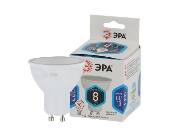 Светодиодная лампа ЭРА LED MR16-8W-840-GU10 софитная, 8Вт, GU10 Б0036729 – изображение 2