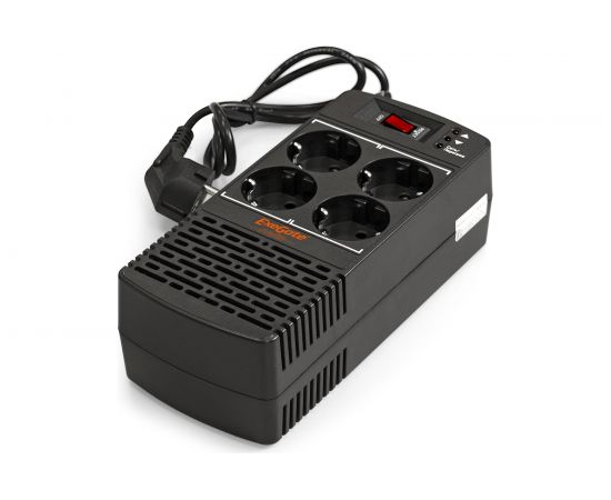 Стабилизатор ExeGate Power AD5000-1200 1200VA/600W, диапазон 150-280В, 4 евророзетки 285940 – изображение 2