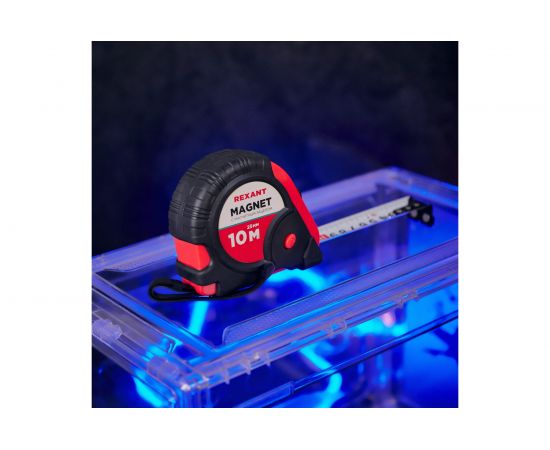 Рулетка REXANT Профи прорезиненный корпус 10 м х 25 мм магнитная 12-9017 – изображение 2