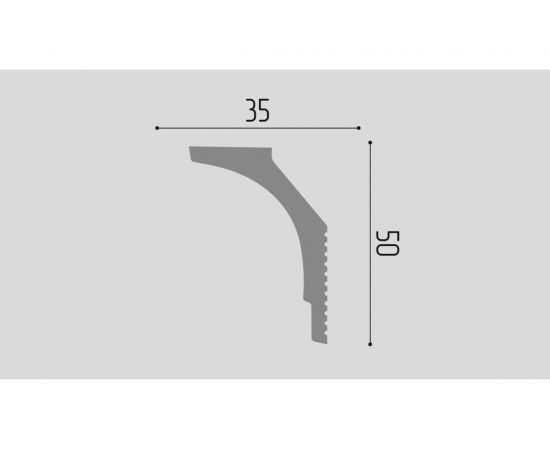Карниз П19 Де-Багет 50/35 – изображение 2