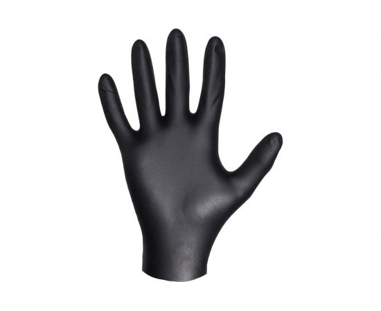 Нитриловые перчатки Jeta Safety черные, размер М/8, 100 шт, JSN808/М JSN808/M/УПАК – изображение 2