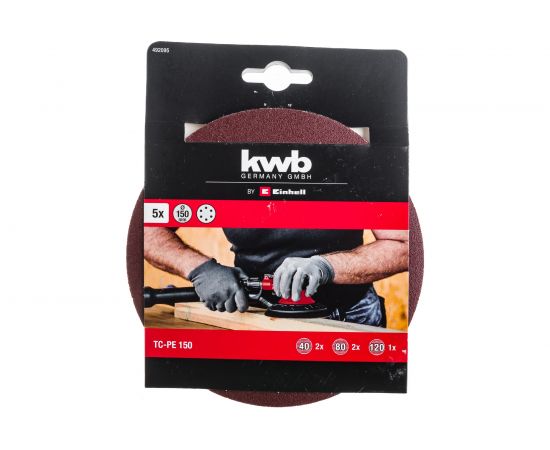 Набор шлифовальных дисков 150 мм KWB 492095 – изображение 3
