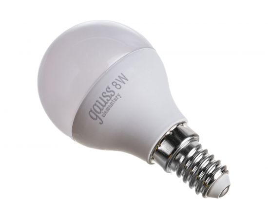 Лампа LED Globe 8W E14 4100K Gauss Elementary 53128 – изображение 4