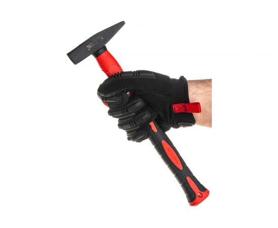 Молоток слесарный Matrix Optimal 300 г фибергласовая обрезиненная рукоятка квадратный боек 10367 – изображение 4