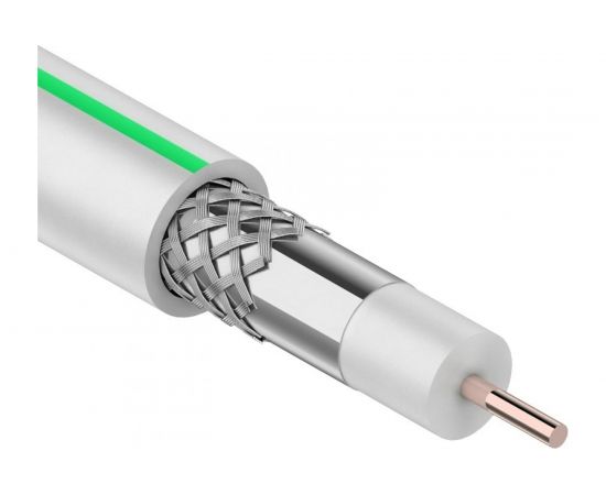 Коаксиальный кабель PROconnect SAT 703 B, CCS/Al/Al, 75%, 75 Ом, бухта 100 м, белый 01-2431-2 