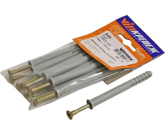 Потайной дюбель-гвоздь VIPкрепеж бортик, 8х80, 8 шт. 20820 VIP 