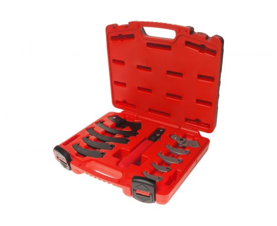 Набор ключа с насадками для круглых гаек с прорезью JTC-4455 