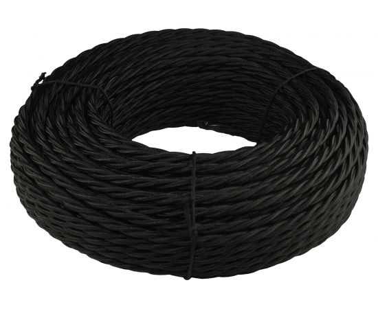 Витой провод Retrika, ретро 3х2.5 черный, 50м RP-32508 