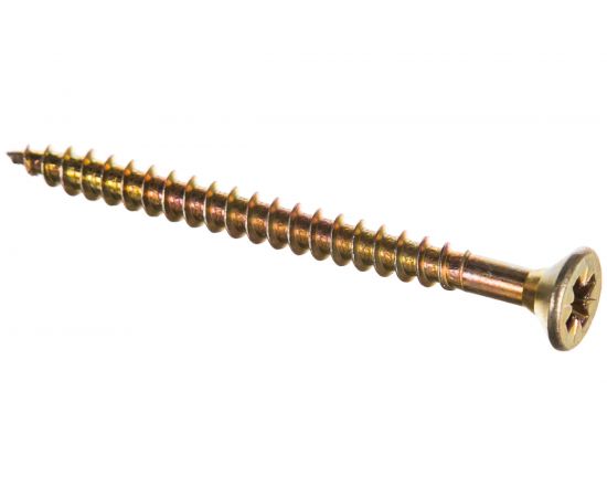 Шуруп Качественный КРЕПЕЖ желтый цинк 5,0x60, 85 шт. 0300507 КЧ 