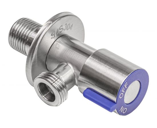Угловой кран RM 1/2х1/2 НР-НР нержавеющая сталь AISI304 ATS-1212 