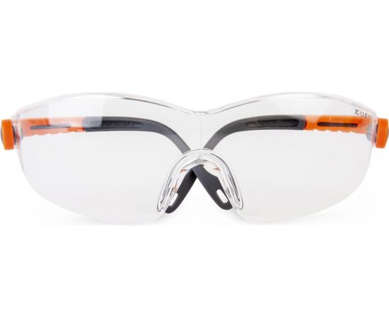 Защитные очки открытого типа Jeta Safety с регулировкой дужек, прозрачные линзы из поликарбоната, JSG311-C – изображение 2