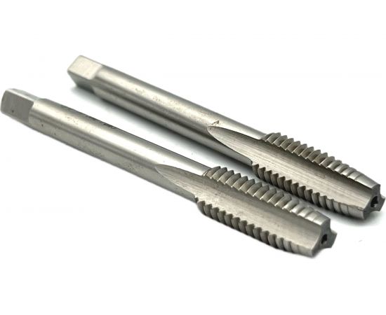 Дюймовый метчик TORNERI UNC 3/8" 16 нитей Р6М5 комплект из 2-х штук 035370 – изображение 2