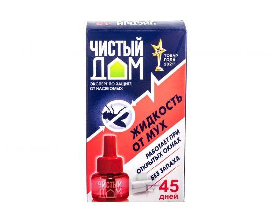 Жидкость Чистый дом Ликвидатор от мух и комаров, 45 дней 02-293 – изображение 2