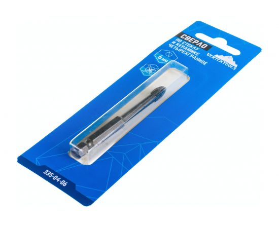 Сверло по стеклу и керамике четырехгранное 6 мм vertextools 335-04-06 – изображение 3