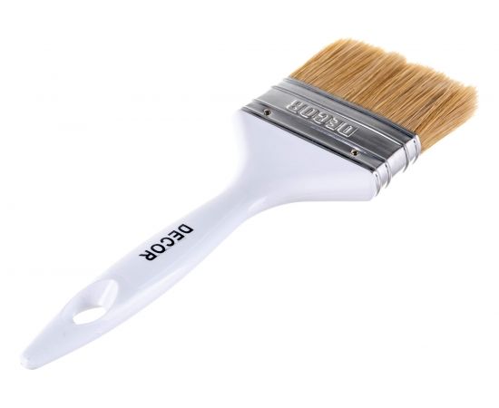Кисть DECOR STANDARD универсальная 75х15 мм, светлая смешанная щетина, пласт. ручка 700-075 – изображение 3