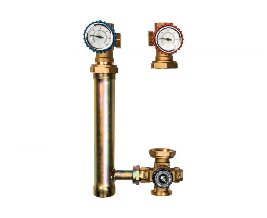 Насосная группа с термостатическим смесительным клапаном (1"", без насоса, DN 25) STOUT SDG-0002-002501 – изображение 3