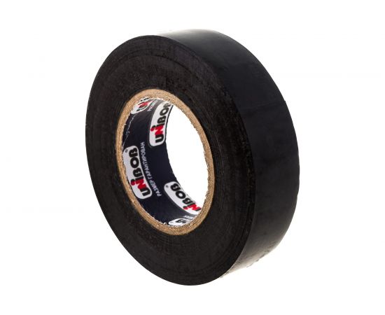 Изолента ПВХ UNIBOB 19 мм х 20 м, черная, 150 мкм 211758 – изображение 3