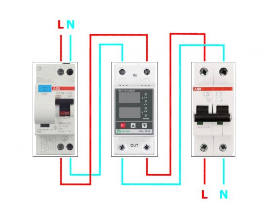 Реле контроля напряжения и тока Релеон, 230В AC; 63А, RC121823063 – изображение 4