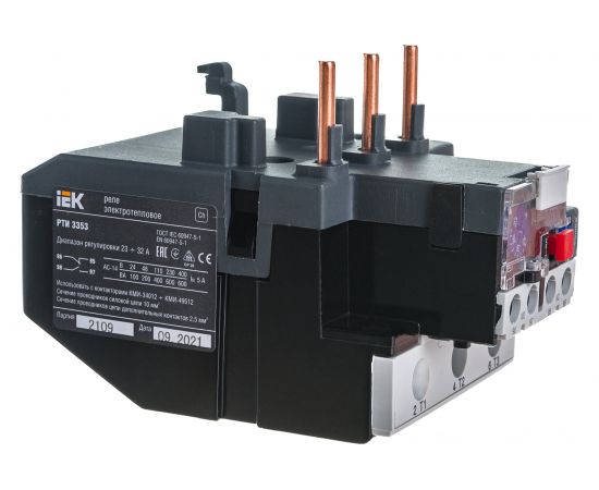 Тепловое реле IEK, РТИ, 3353, 23-32А, ИЭК DRT30-0023-0032 – изображение 4