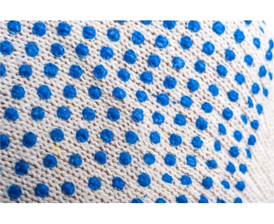 Перчатки АНТЕЙ ПЛЮС Эконом, ПВХ-точка, 10 класс вязки, 100 текс 38-40г, белые, 250 пар, 003 – изображение 4