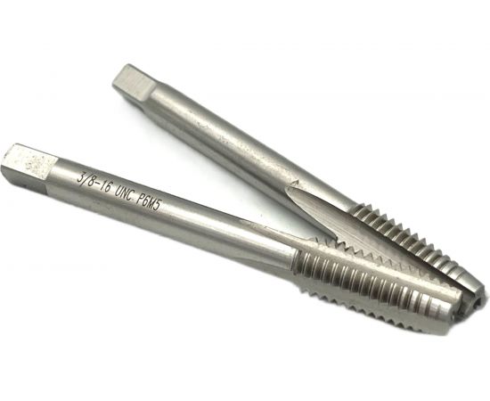 Дюймовый метчик TORNERI UNC 3/8" 16 нитей Р6М5 комплект из 2-х штук 035370 – изображение 4