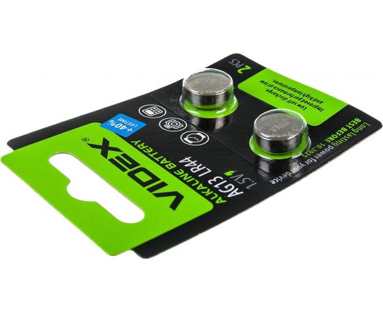 Щелочная/алкалиновая батарейка VIDEX AG13/357/LR44 2 штуки на блистере VID-AG13-2BC – изображение 4