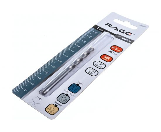 Сверло по металлу Rage (4.5х80х47 мм) Vira 552075 – изображение 4