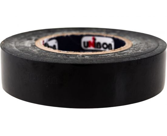 Изолента ПВХ UNIBOB 19 мм х 20 м, черная, 150 мкм 211758 – изображение 5