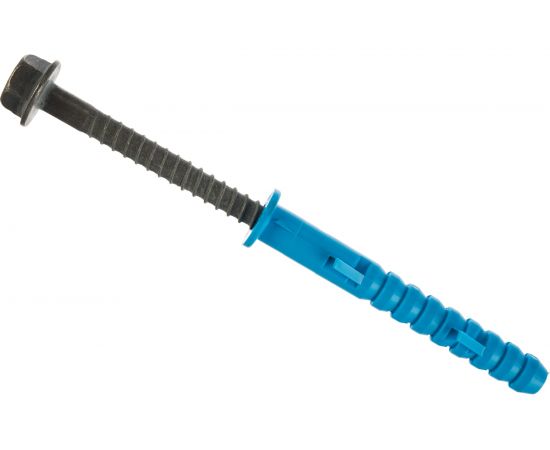 Фасадный дюбель ЕВРОПАРТНЕР ДФ Б 10x80 мм, шуруп ШГ, покрытие ТДЦ 4шт A1 0008 3 – изображение 5