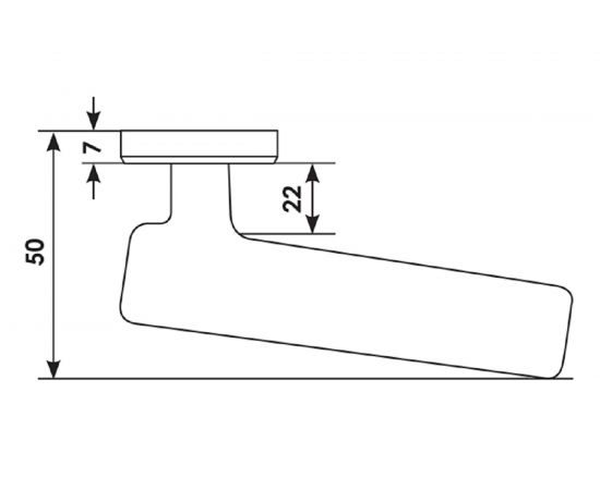 Дверная ручка MORELLI GALACTIC-SQ NERO цвет - черный 9012319 – изображение 5
