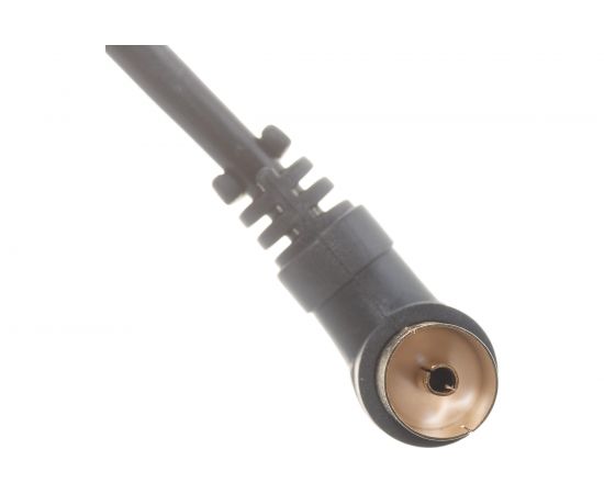 Шнур REXANT ТВ гнездо - ТВ штекер, угловой, длина 1,5 метра, черный 18-0012 – изображение 5