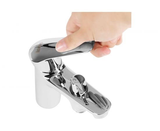 Смеситель на борт ванны IDDIS Torr TORSB10i07 на 1 отверстие с керамическим дивертором – изображение 6