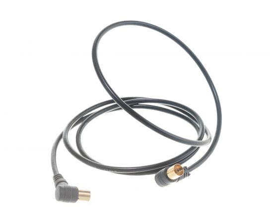 Шнур REXANT ТВ гнездо - ТВ штекер, угловой, длина 1,5 метра, черный 18-0012 – изображение 7