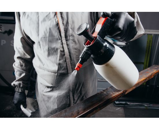 Нескользящие одноразовые нитриловые перчатки Jeta Safety JSN NATRIX, оранжевые, размер XXL, JSN 50 NATRIXOR11/XXL – изображение 8