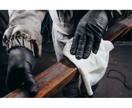 Нескользящие одноразовые нитриловые перчатки Jeta Safety JSN NATRIX, оранжевые, размер XXL, JSN 50 NATRIXOR11/XXL – изображение 9