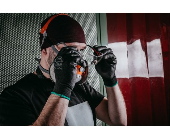 Защитные очки открытого типа Jeta Safety с регулировкой дужек, прозрачные линзы из поликарбоната, JSG311-C – изображение 9