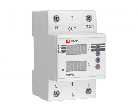 Реле напряжения и тока EKF PROxima MRVA, с дисплеем, 63A, SQ MRVA-63A 