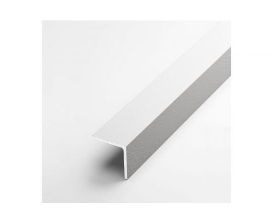 Декоративный угловой профиль ЛУКА алюминиевый 20х20 мм, 2.7 м, белый, 5 шт. уп. УТ000020795 