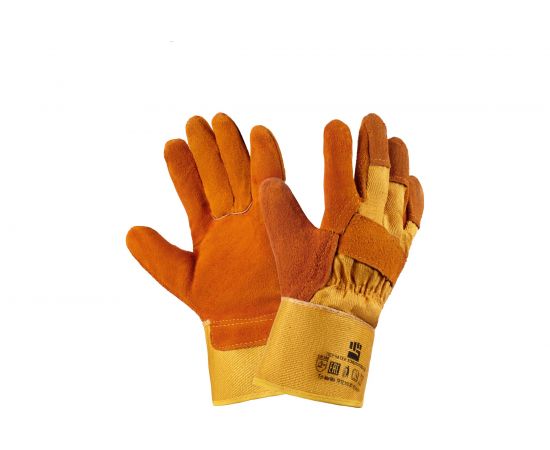 Замшевые перчатки Фабрика перчаток Ангара ПЕР-ЗАМШ-ХБ-12/120 