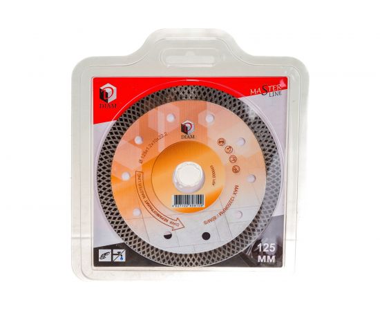 Диск алмазный сплошной Керамогранит Master Line (125x1.2x10x22.2 мм) Diam 000669 