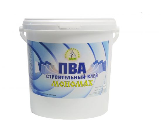 Клей ПВА МОНОМАХ строительный 10 л 2пваст10б 