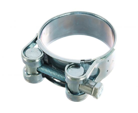 Металлические хомуты СИБРТЕХ, силовые, 44-47мм, ширина 22мм, шарнирный, W1, 2шт 47537 