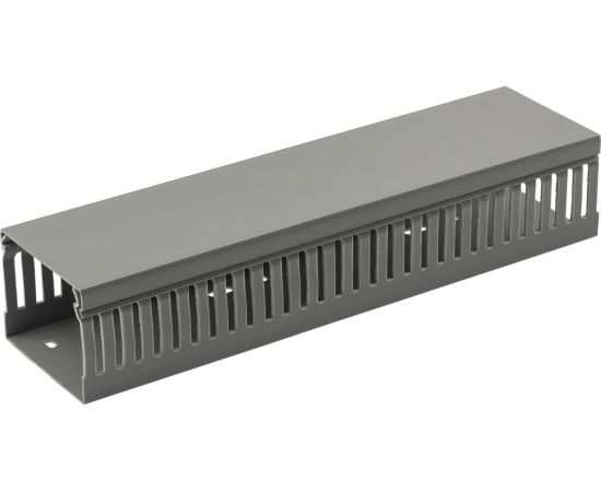 Кабель канал ЭРА KK-60-40-PERF перфорированный, 60х40, серый, 2м Б0050776 