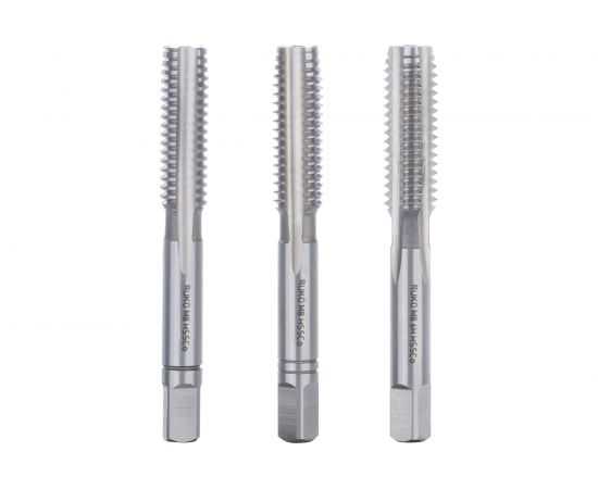 Набор метчиков Ruko из 3-х шт. М 8 Шаг 1.25 мм HSSE-Co5 230080E 