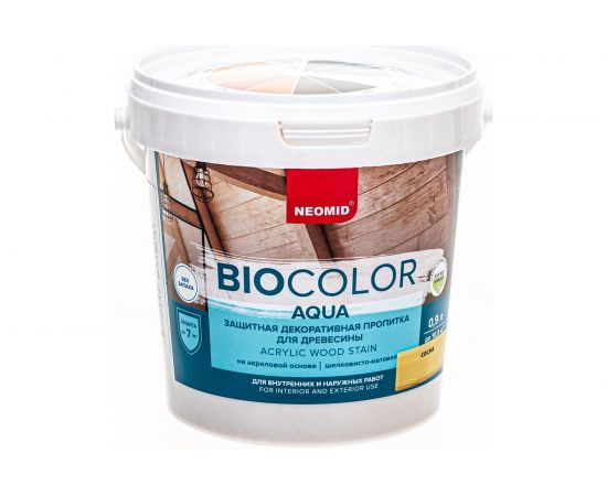 Пропитка Neomid BIO COLOR aqua NEW 2014 сосна /0.9л/ Н -AQUA-0,9/сосна 