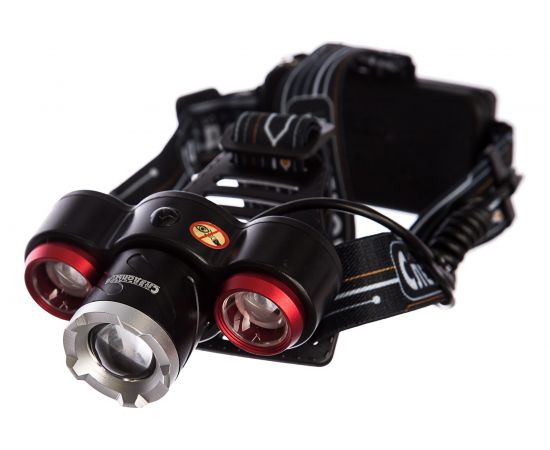 Налобный фонарь Следопыт Смит, 3L zoom, аккум, 220B+12B PF-PFL-HL29 – изображение 2